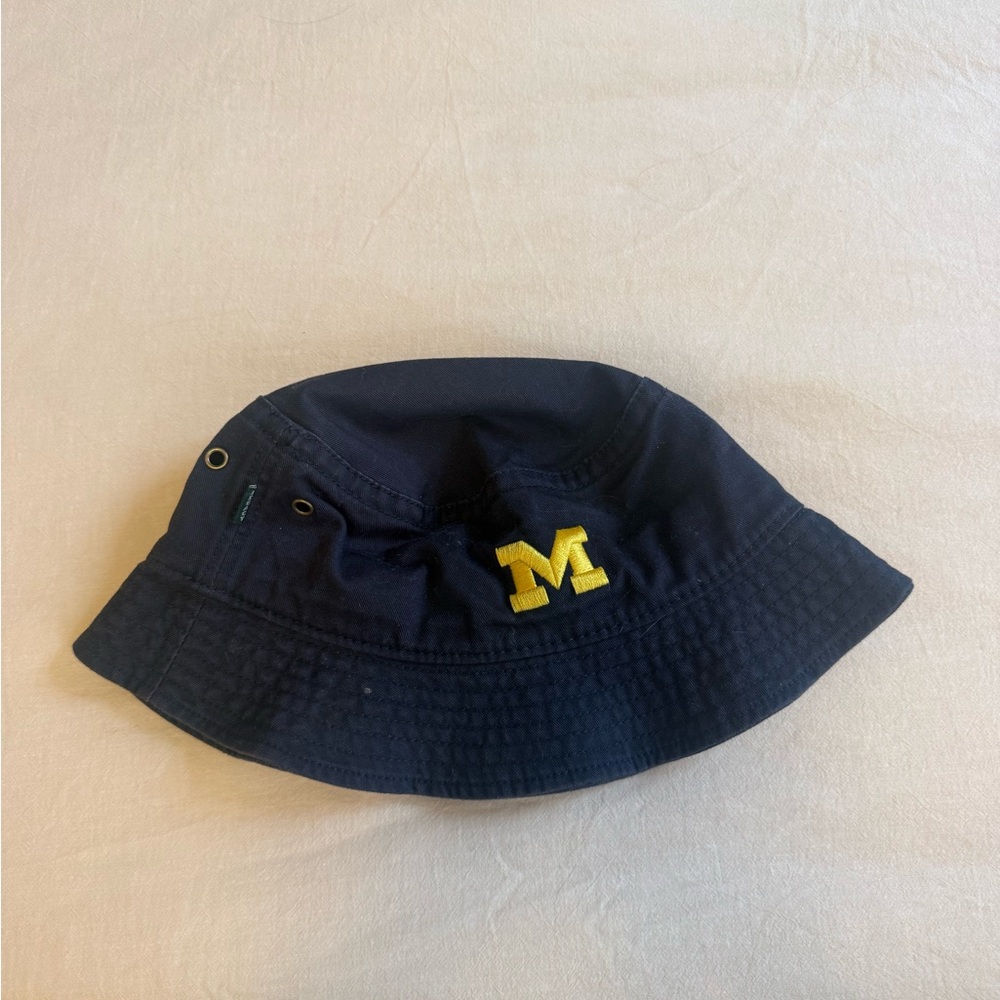 Legacy Navy Blue Bucket Hat with Yellow Logo